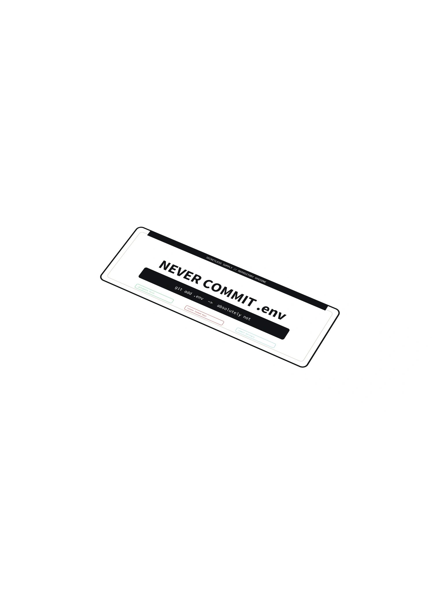 Never Commit .env Sticker product image (1)