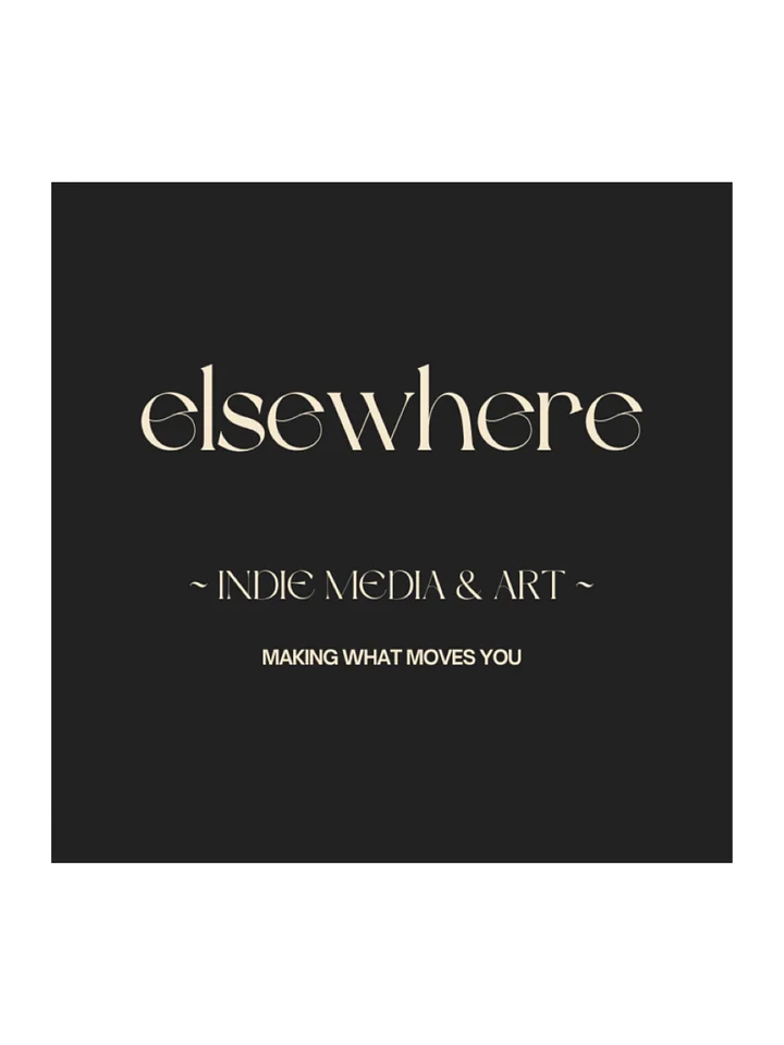 elsewhere logo & tagline sticker product image (1)