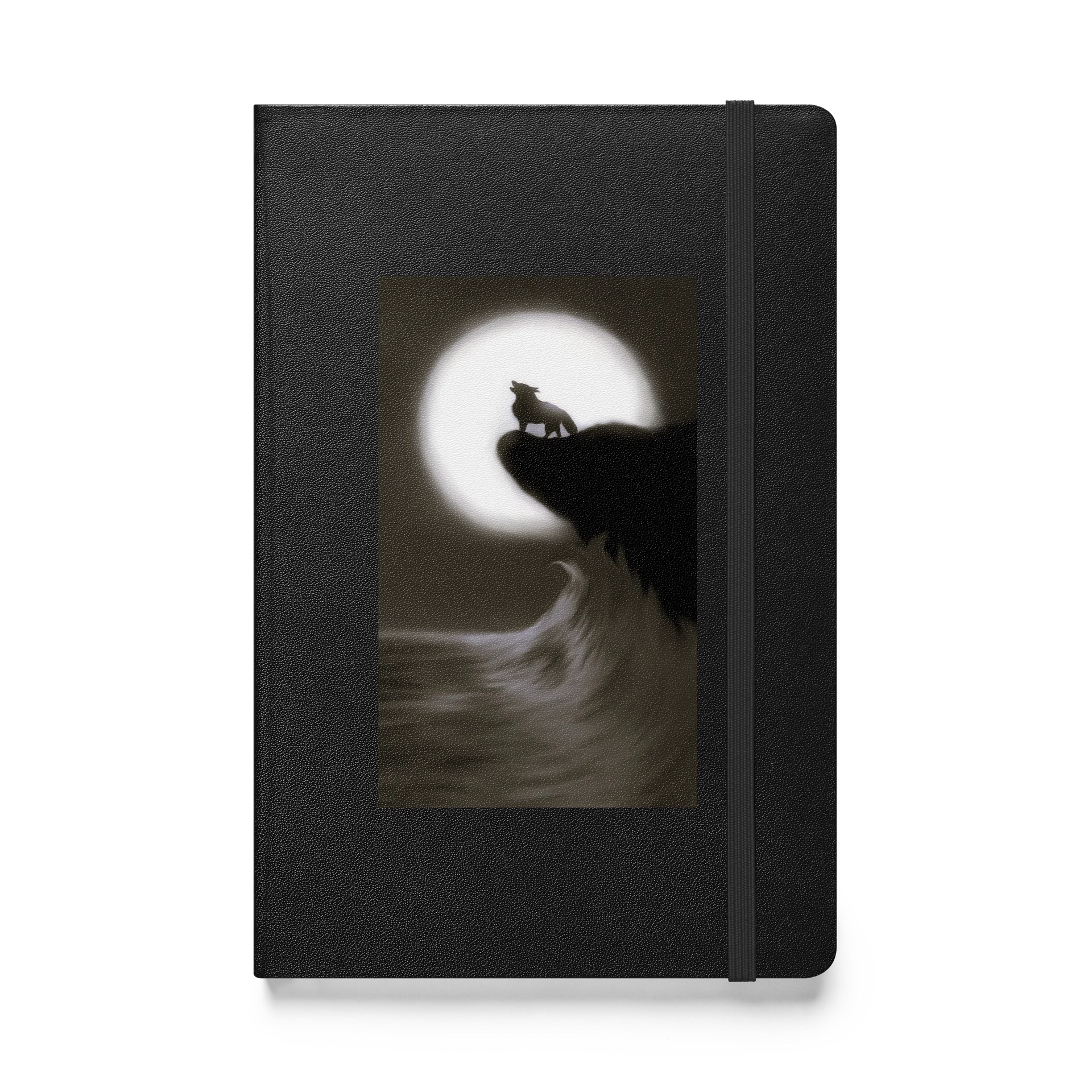 "Wolf on Cliff" Hardcover Bound Notebook | JournalBook product image (1)