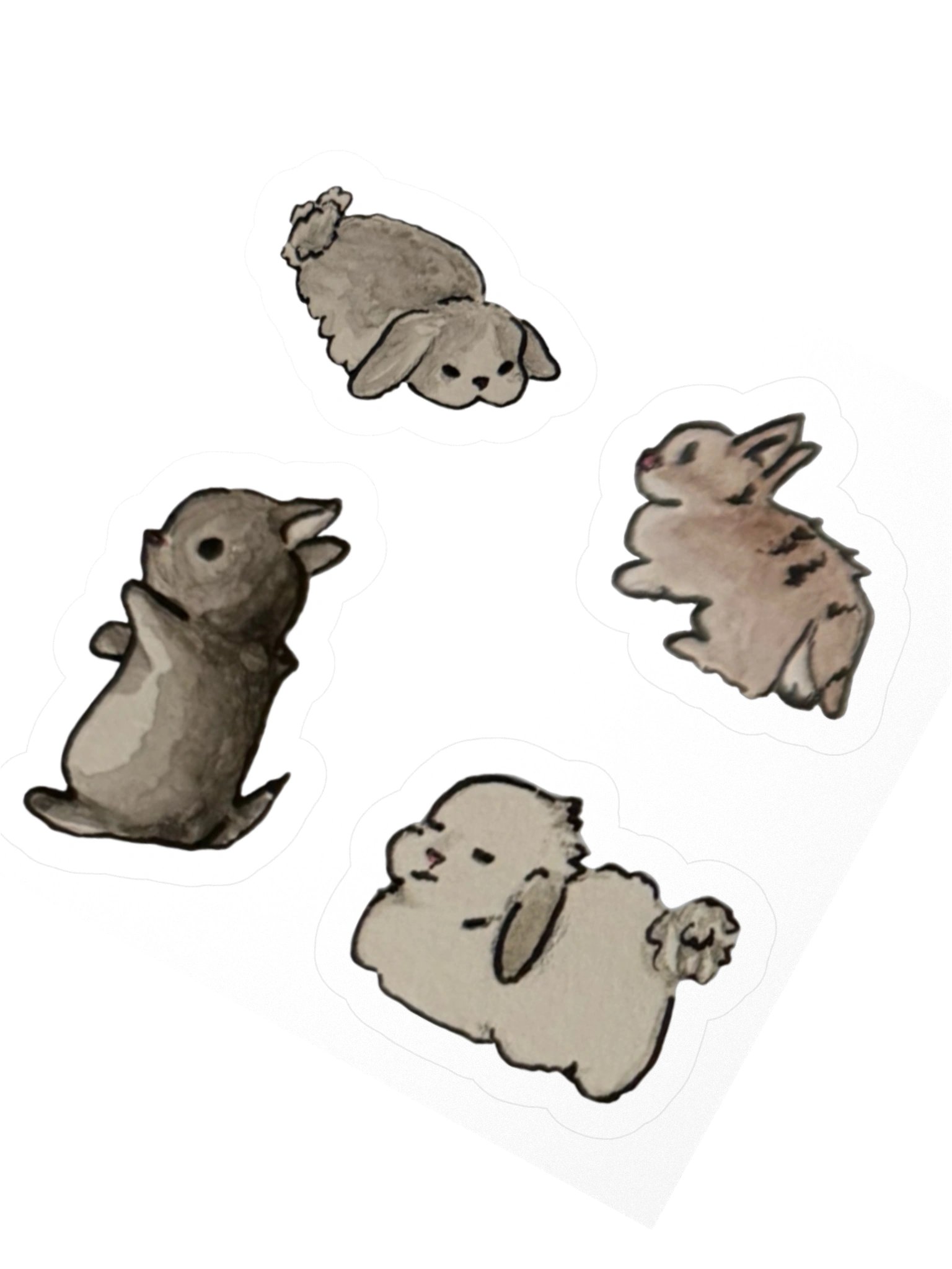 Watercolor Bunny Sticker Set 2 product image (2)