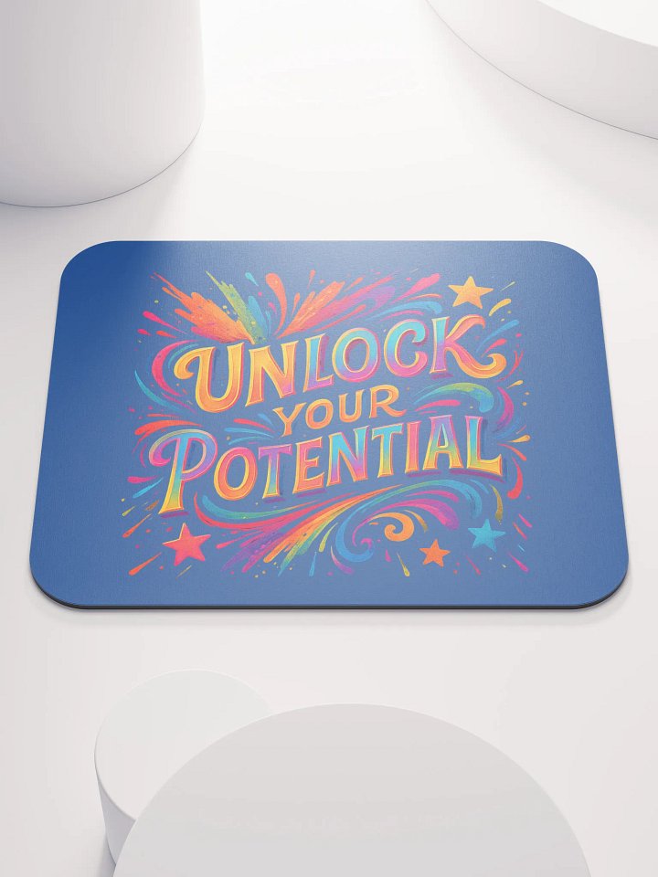 Unlock Your Potential Mouse Pad – Bold Office Inspiration product image (1)