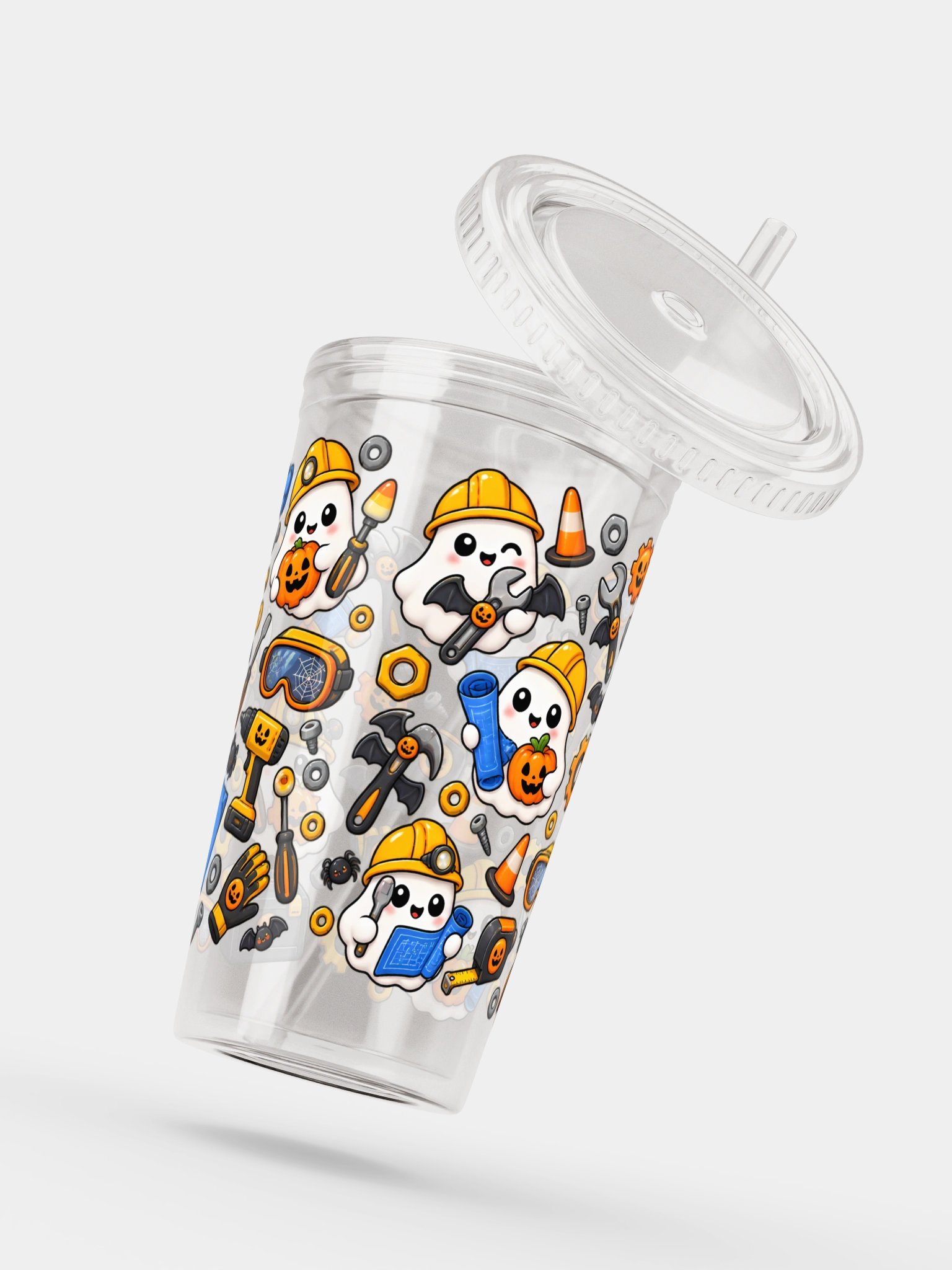 Halloween X Engineer Mashup Clear Wall Tumbler 16 Oz (473 ml) product image (5)