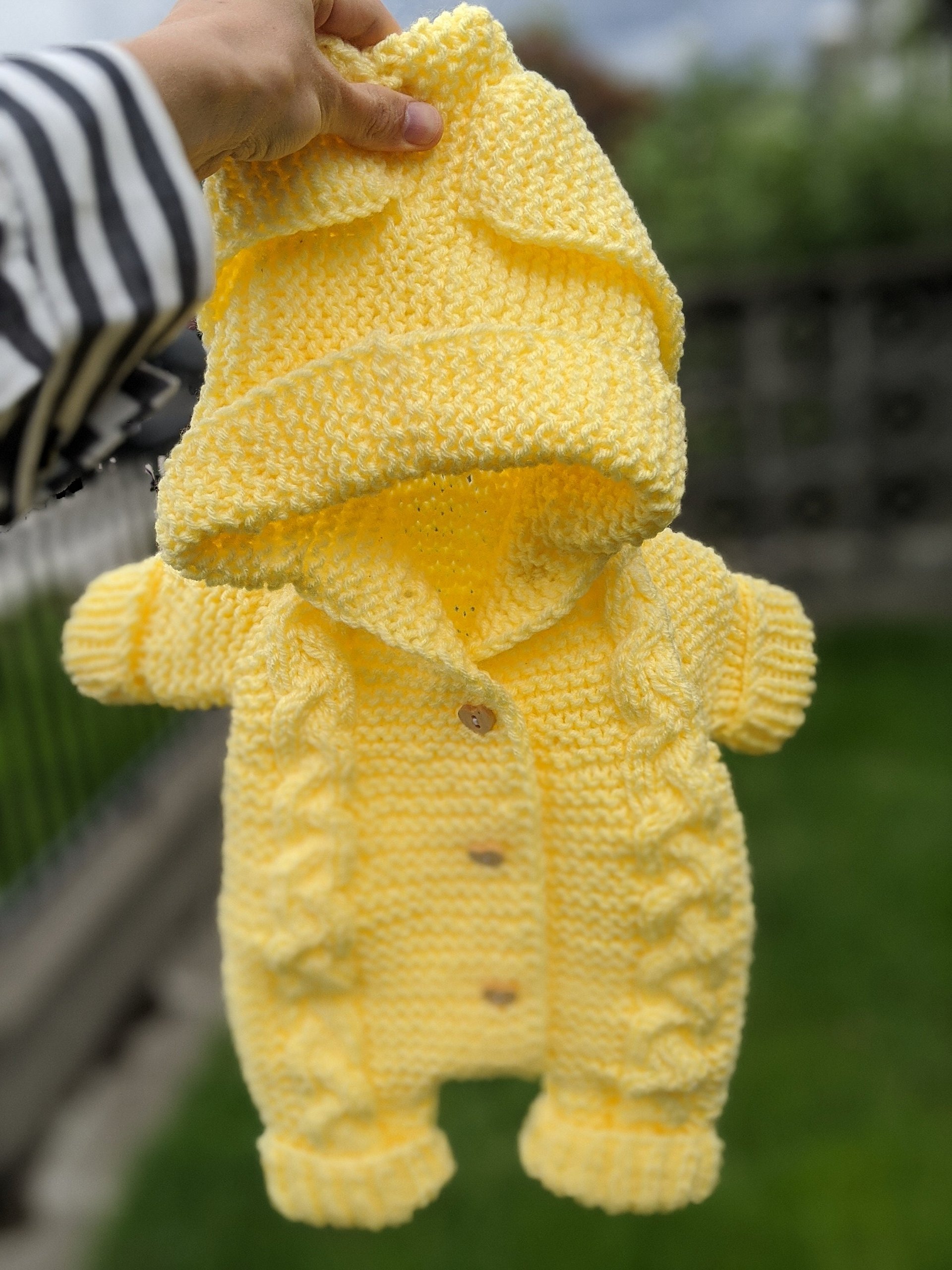 Doll Cable Knit Bunny Romper Knitting Pattern product image (6)