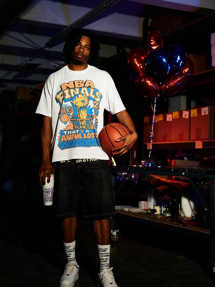 Knicks In 5 NBA Finals 2026 Shirt | Awful Lot Of Cough Syrup Streetwear product image (2)