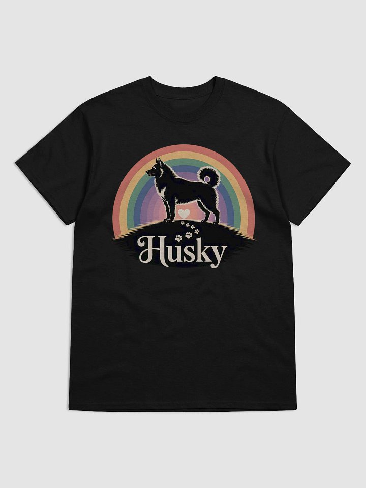 Rainbow Husky Heart T-Shirt product image (6)