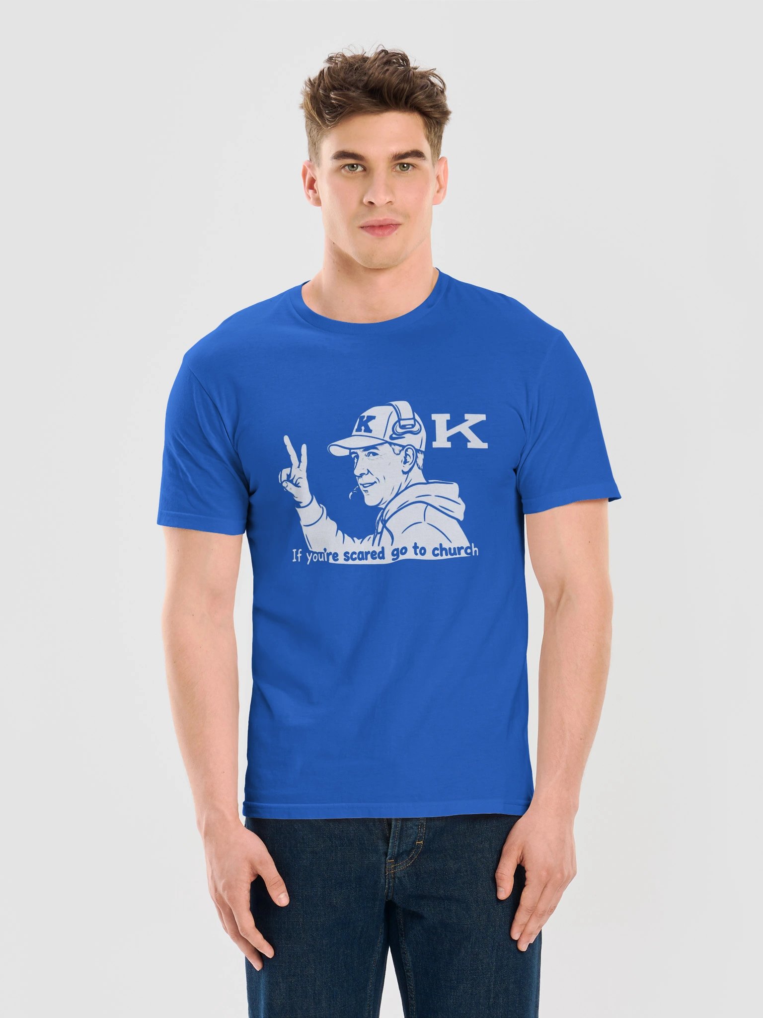 Will Stein If You’re Scared Go to Church Shirt product image (1)