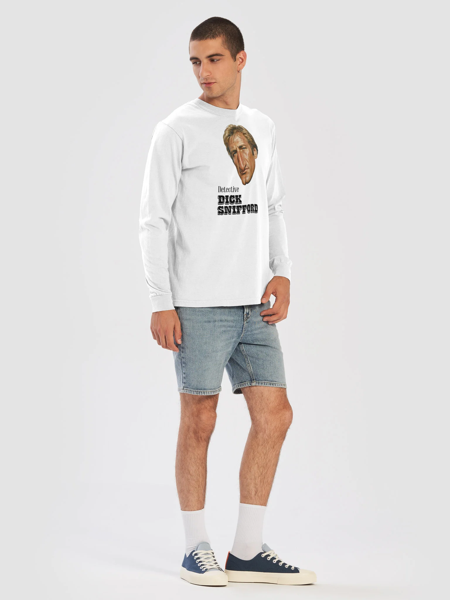 Dick Snifford Portrait Long Sleeve T-Shirt product image (39)
