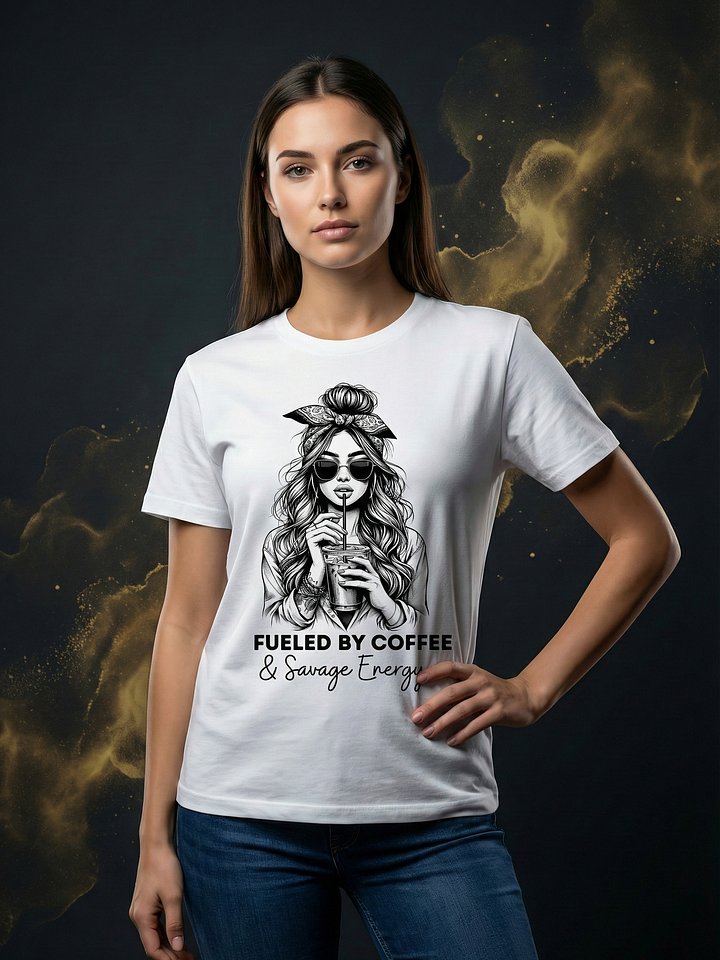 Fueled By Coffee – Women’s Premium Graphic T-Shirt product image (1)