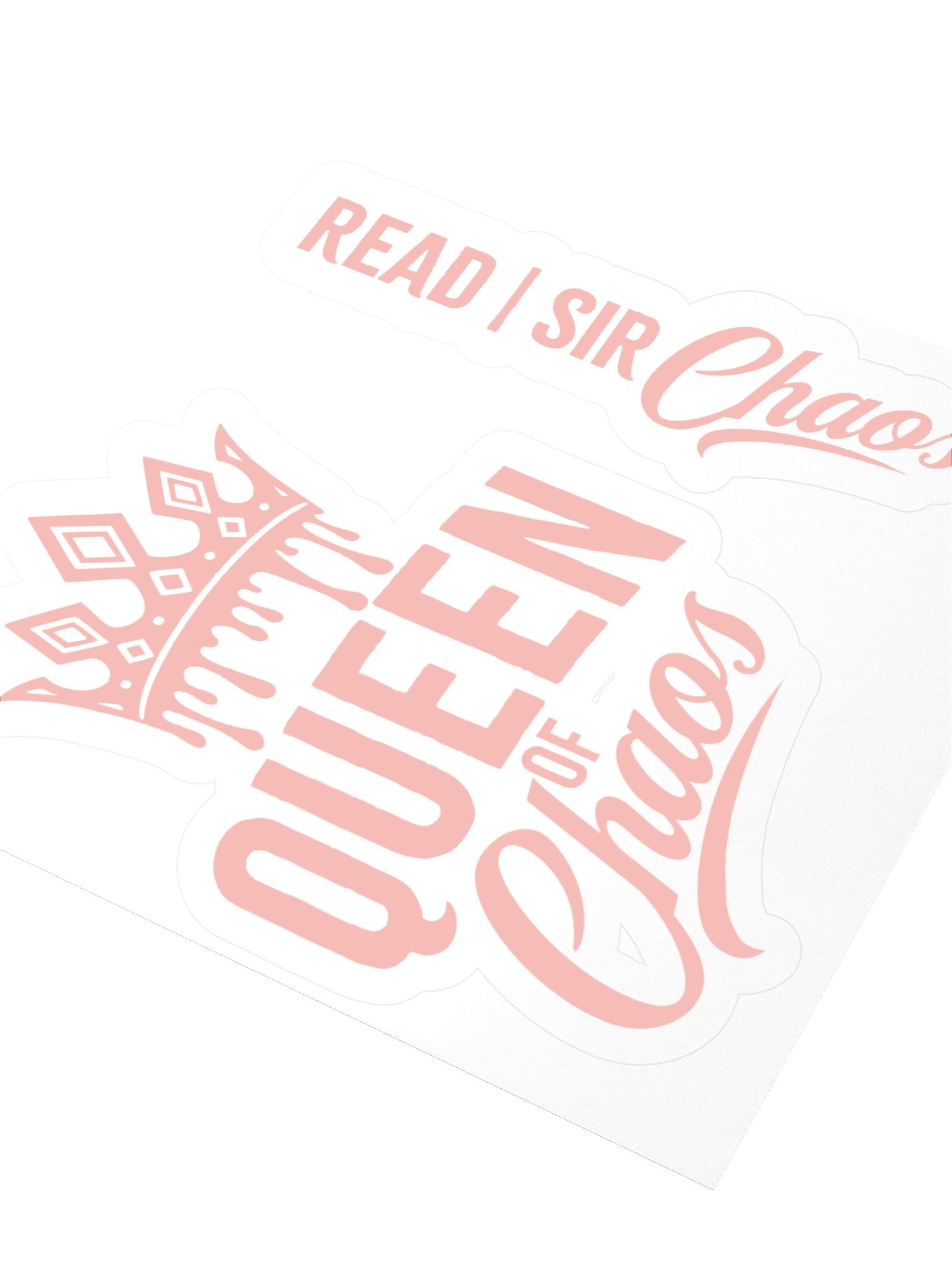 Queen of Chaos Sticker Pink product image (7)