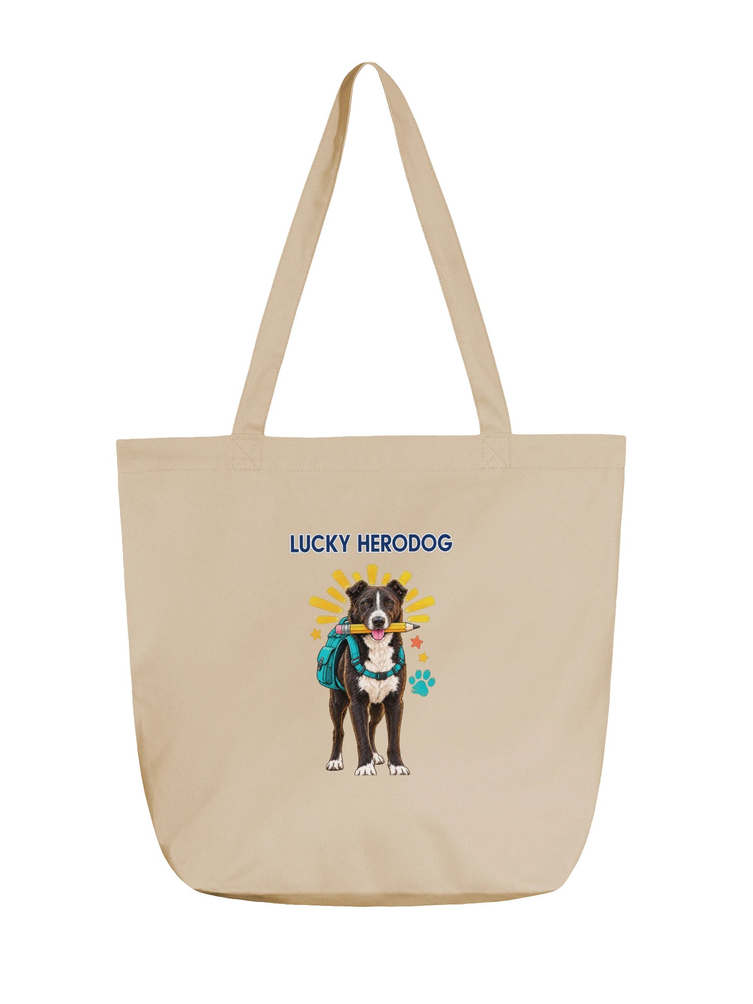 DogKids · Der Held mit Herz – Bio-Baumwolltasche product image (1)
