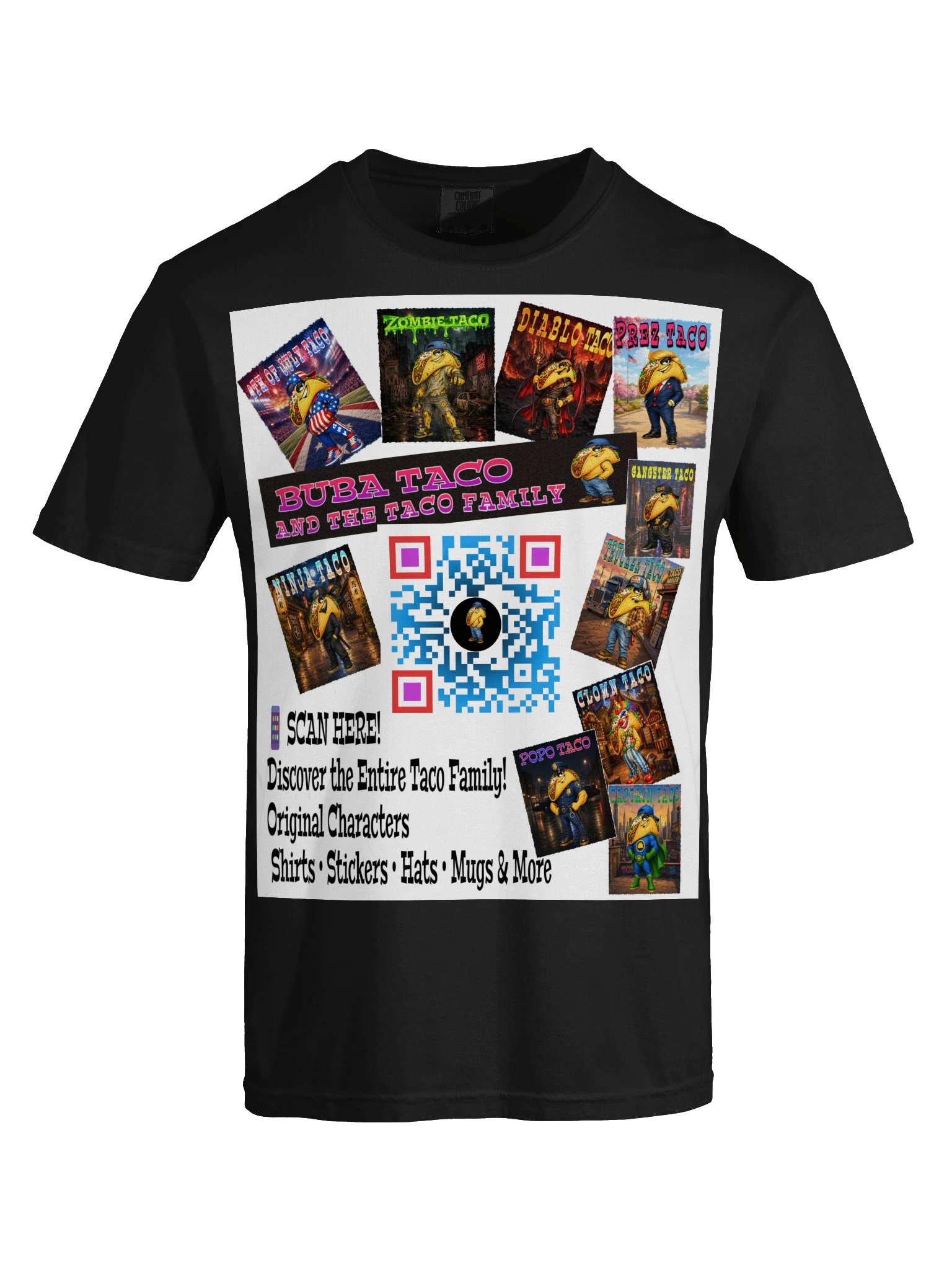 Buba Taco Family QR Collage Tee product image (9)