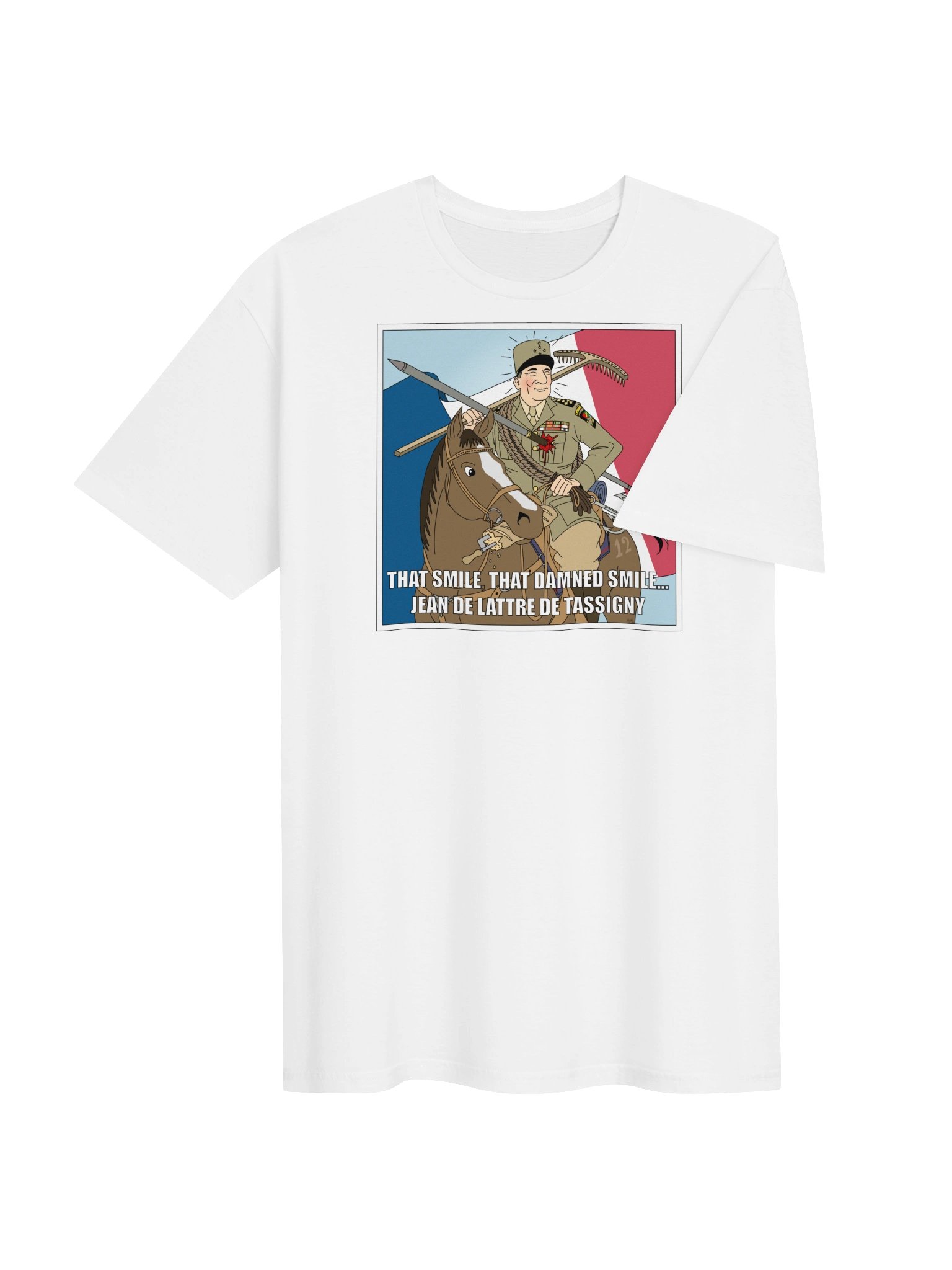 That smile, That damn smile - Jean De Lattre De Tassigny (Herr T-shirt) product image (4)