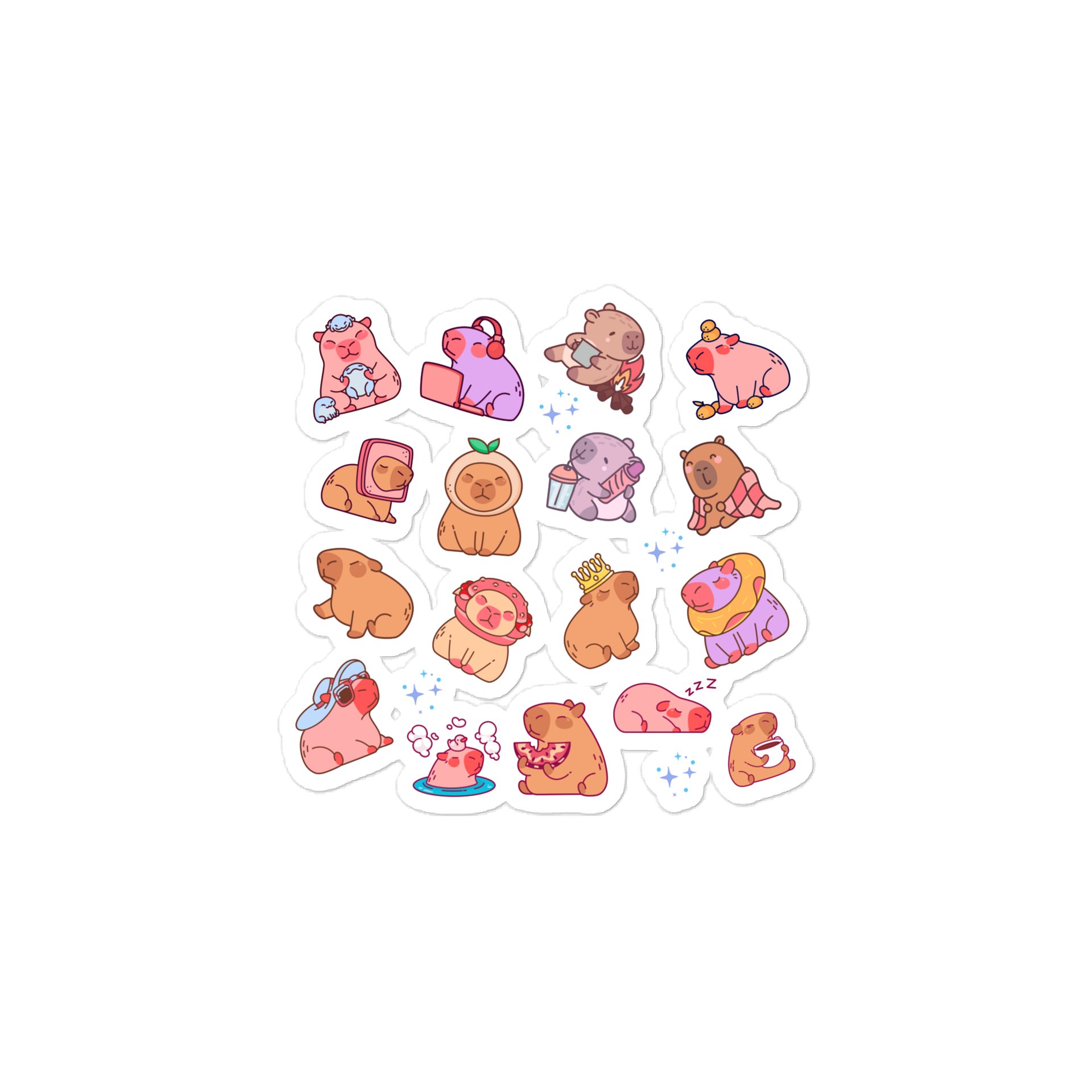 Capybara sticker pack product image (1)