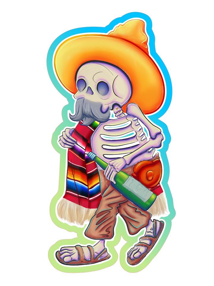 Mexican Calavera Sticker product image (1)