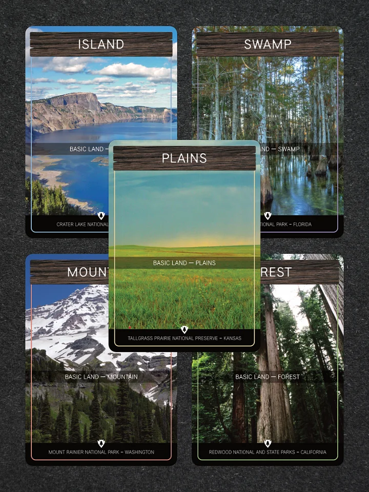 National Park & Forest Basic Land Proxies Set (25 Pack) product image (1)