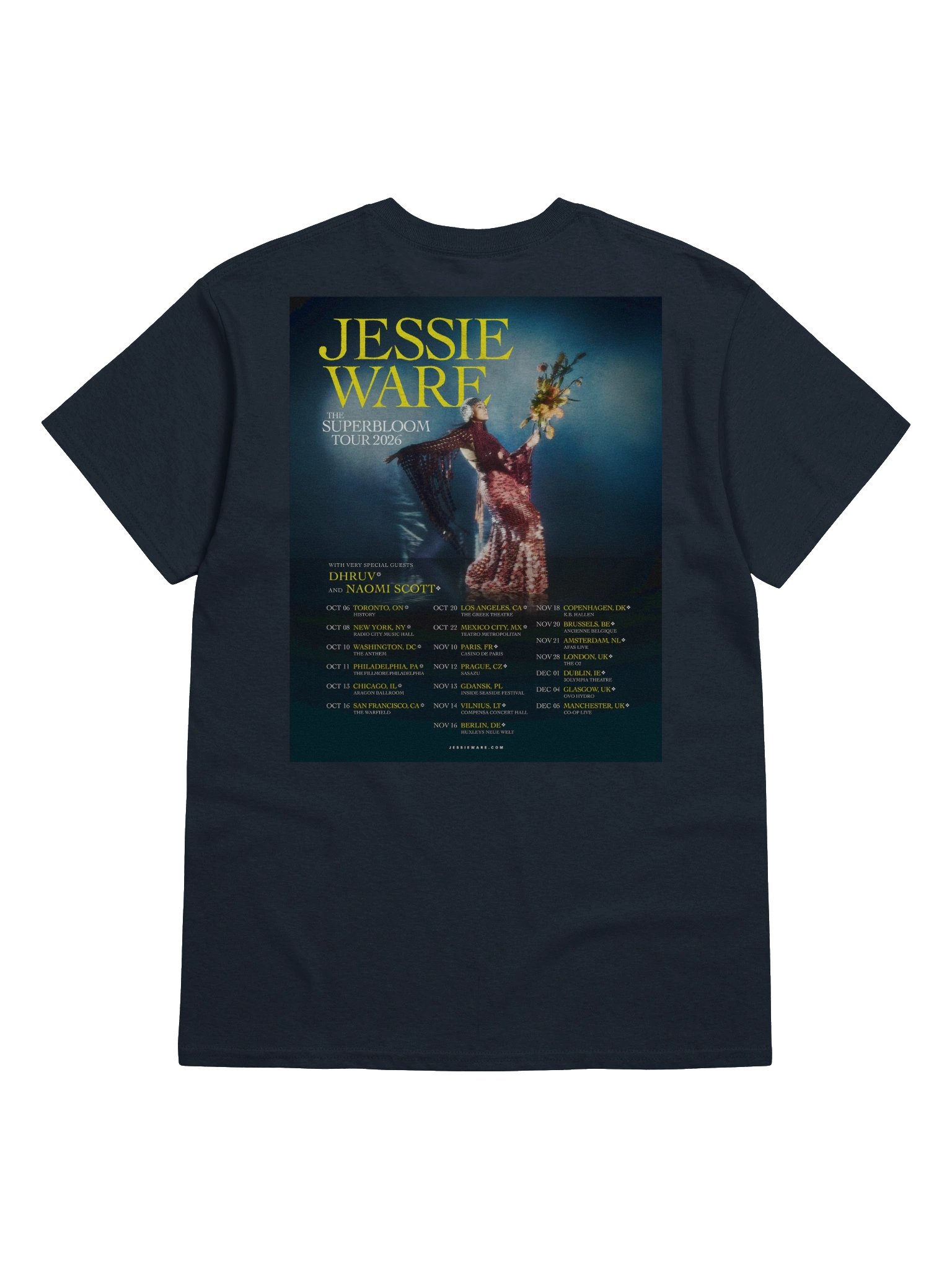 Jessie Ware The Superbloom Tour 2026 Merch Tshirt product image (2)