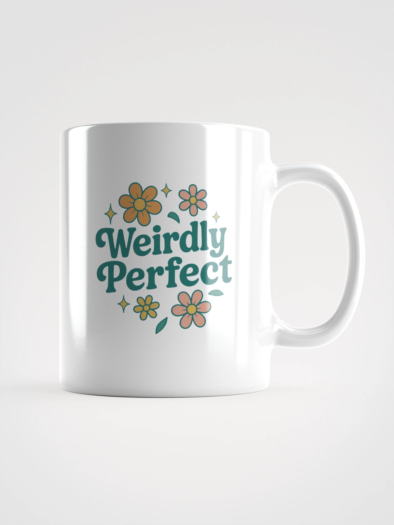 Weirdly Perfect White Glossy Mug product image (1)