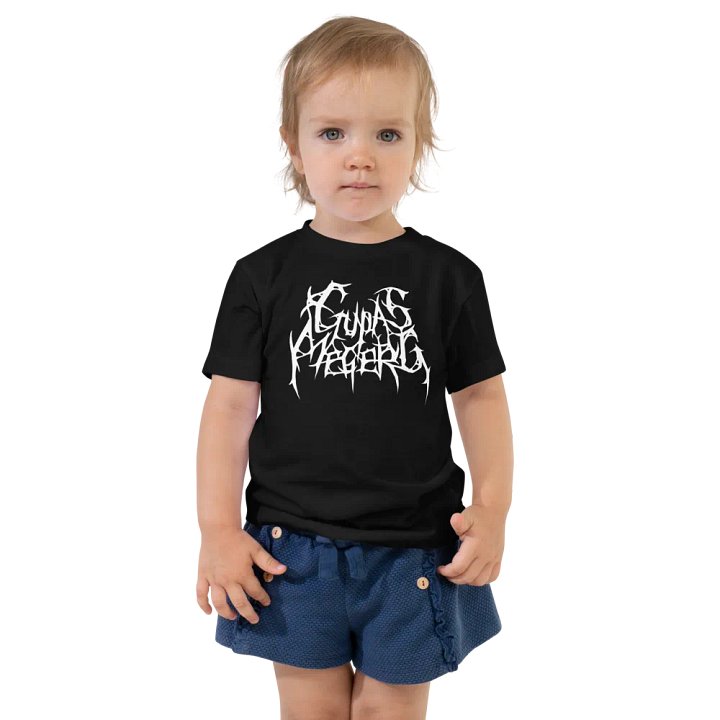 GupasMegerg Metal Logo Toddler Tee (Light Logo) product image (1)