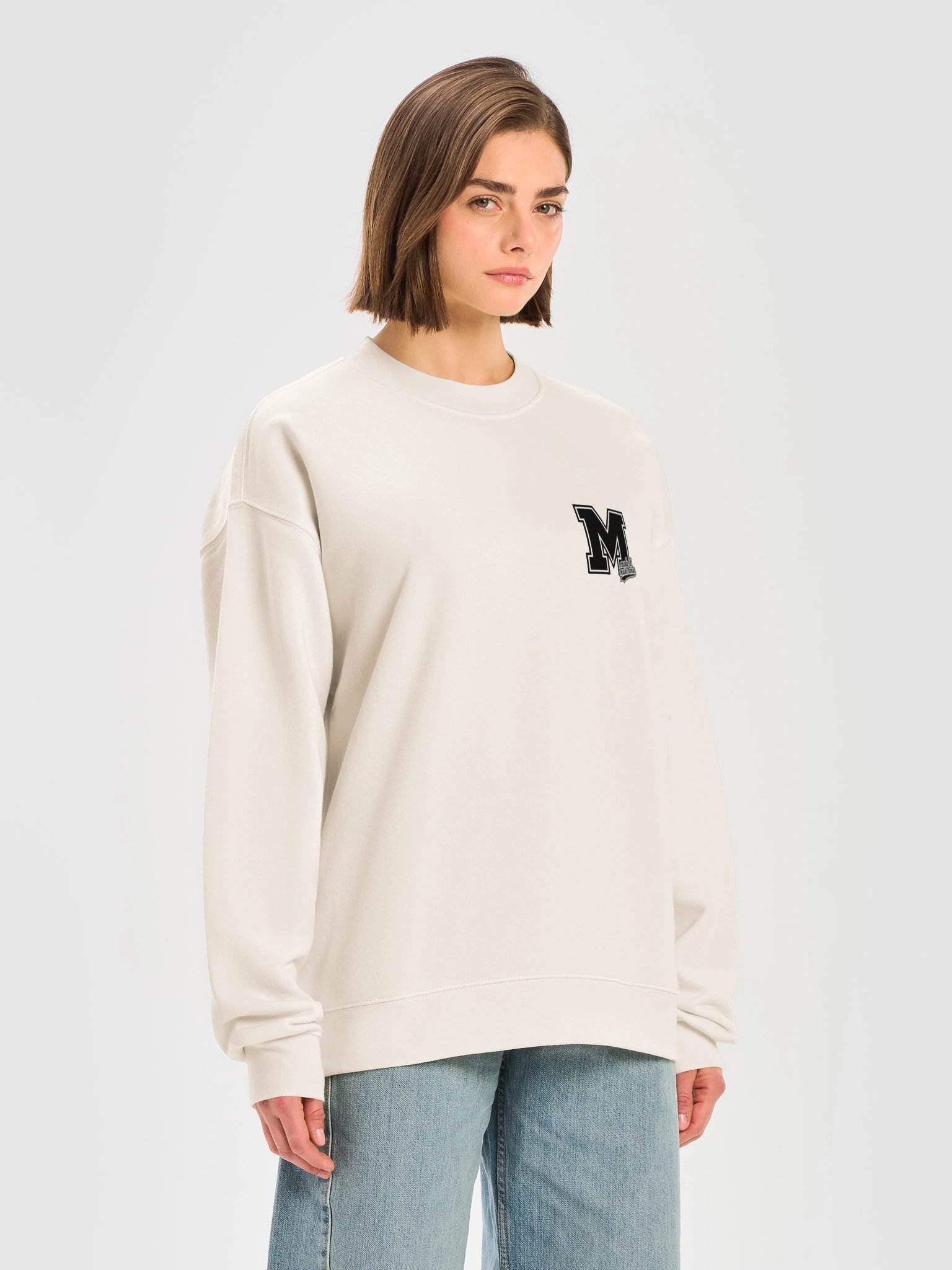MIMS Black Varsity Logo Crewneck product image (5)