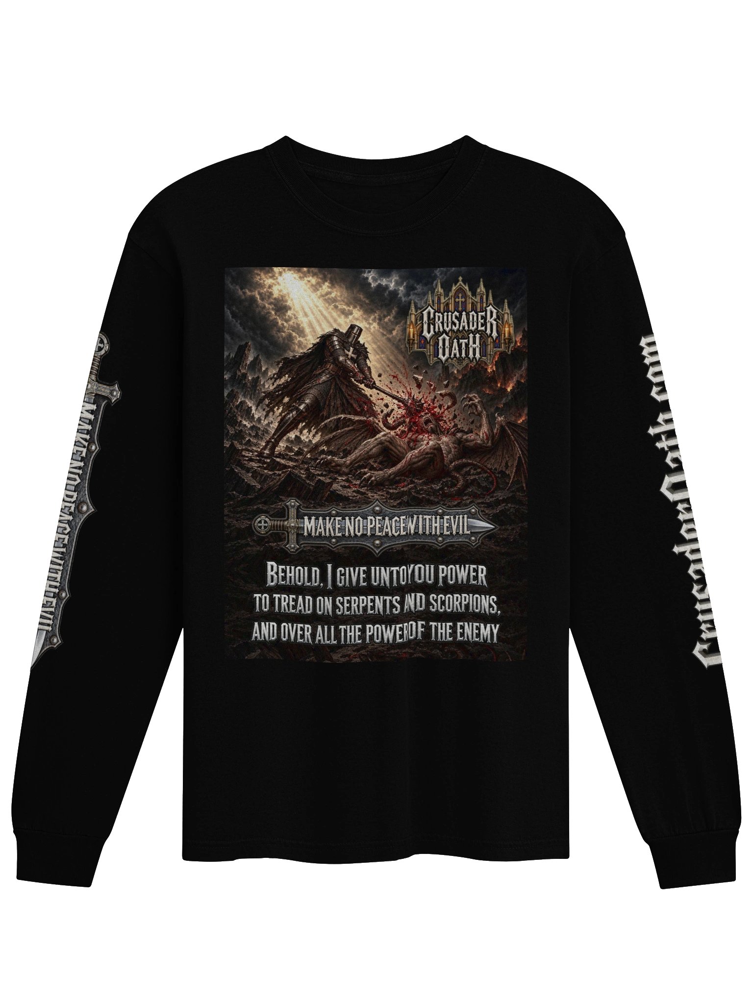 Make No Peace With Evil - Luke 10:19 - Long Sleeve product image (1)