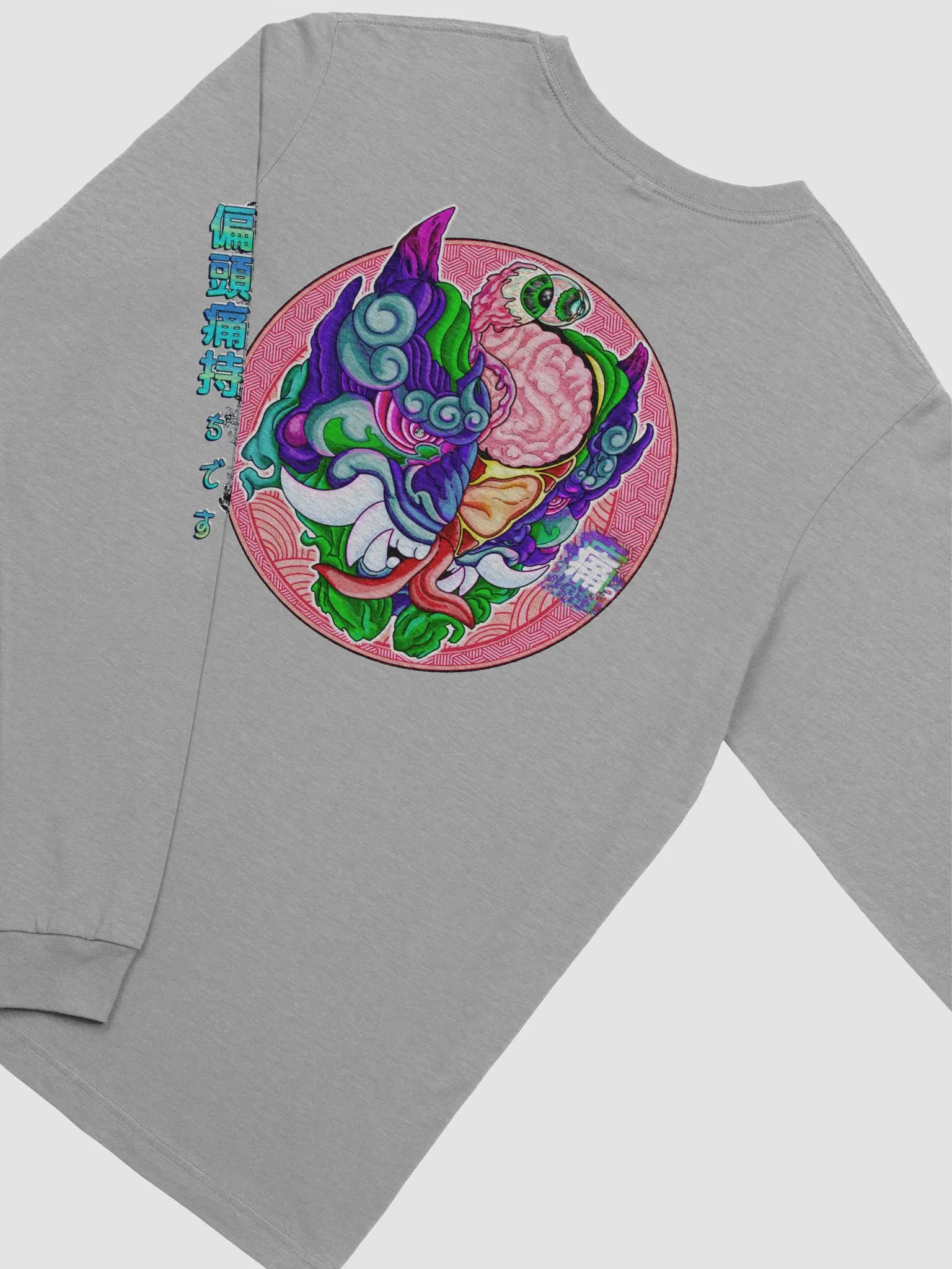Yokai Migraine: Bella+Canvas Supersoft Long Sleeve T-Shirt product image (3)