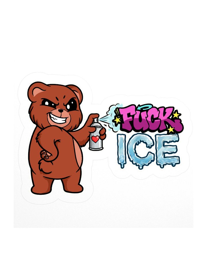 FUCK ICE - SPRAYPAINT STICKER product image (1)