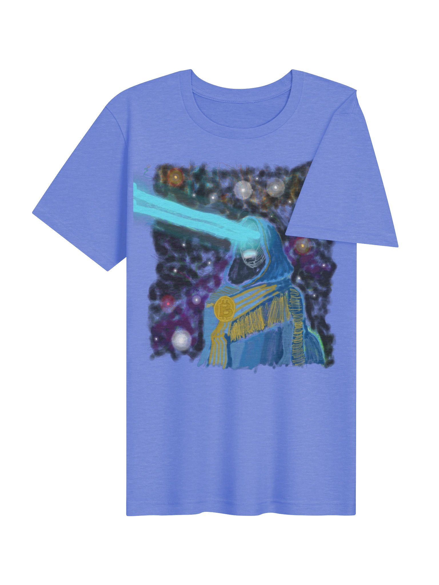 Cosmic Bitcoin Hooded Figure Tee product image (13)