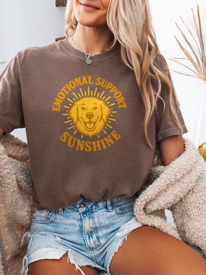 Emotional Support Sunshine (Golden Retriever) Tee product image (2)