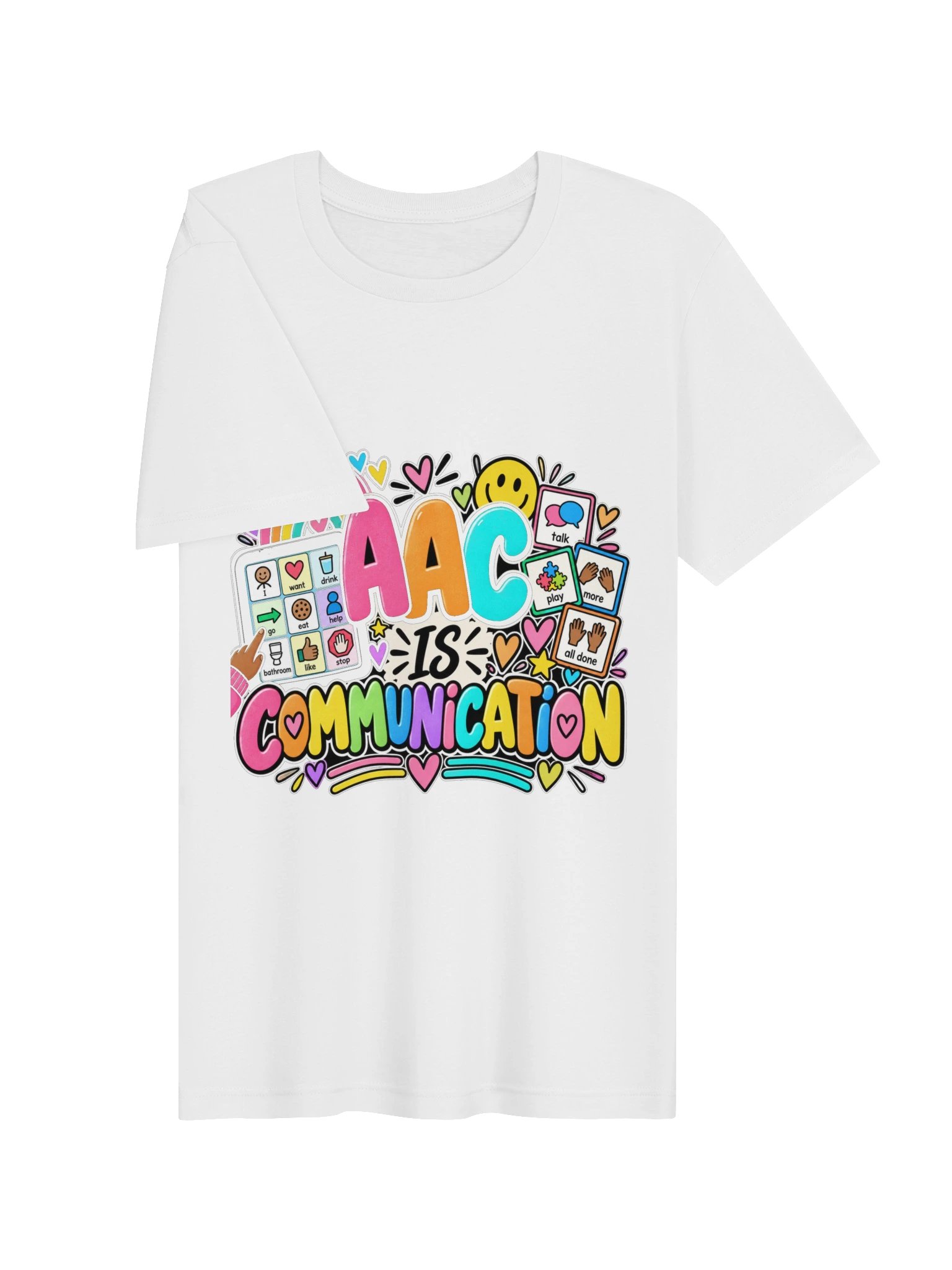 AAC Is Communication T-Shirt (Brown Representation) product image (9)