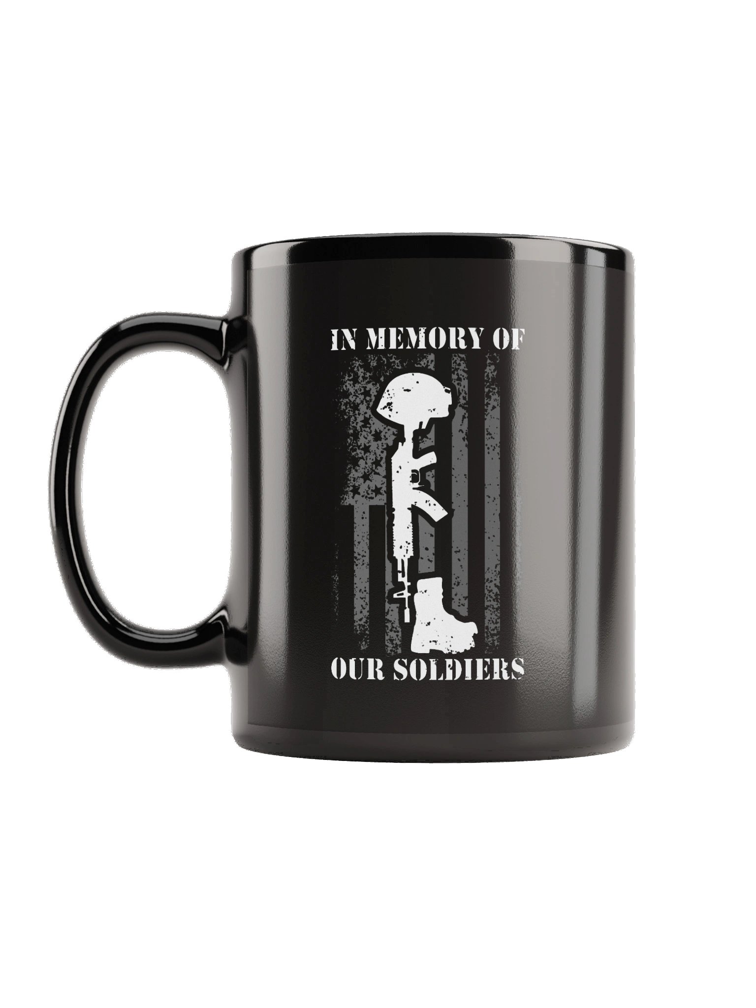 In Memory of Our Soldiers Black Mug product image (2)