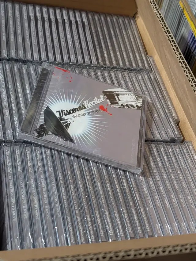 Album ships Thursday!! There's still some copies left!  Huge shoutout to Rob, Sam and the whole Spinney Media team for handling the distribution of the 10 Good Reasons To Move re-issue. Such a massive help for independent musicians! Can’t wait for everyone to get them! ❤️  #posthardcore #emotok #mereportingmissing #viscerasrecital #10goodreasonstomove 
