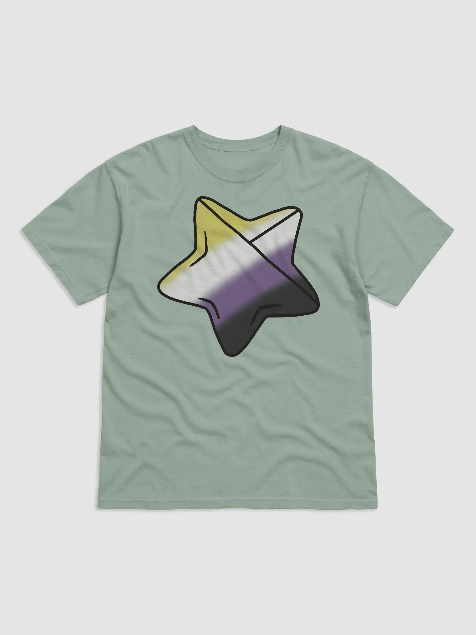 Non Binary Pride Folding Star T Shirt product image (7)