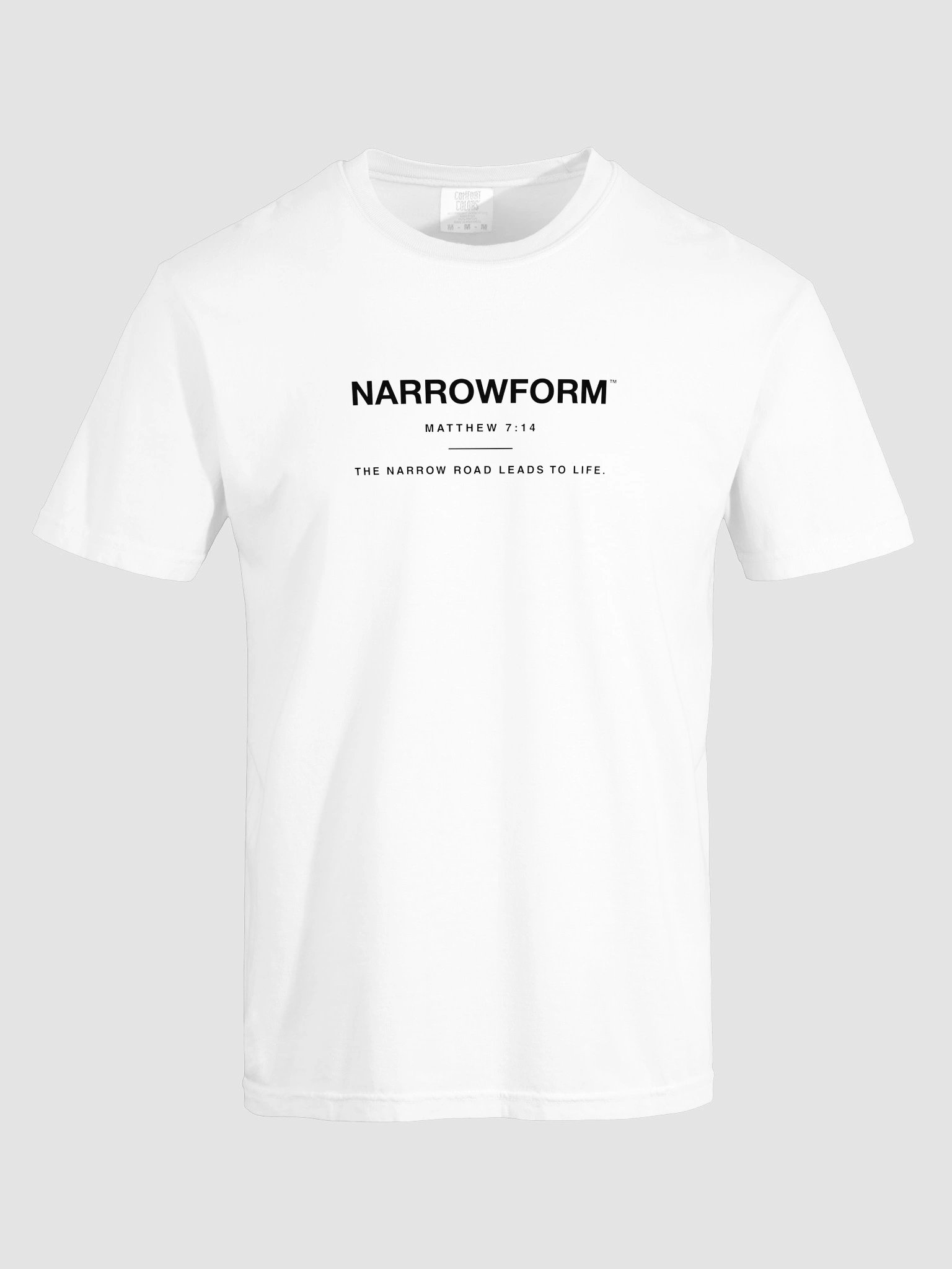 NARROWFORM MATTHEW 7:14 TEE SHIRT product image (5)