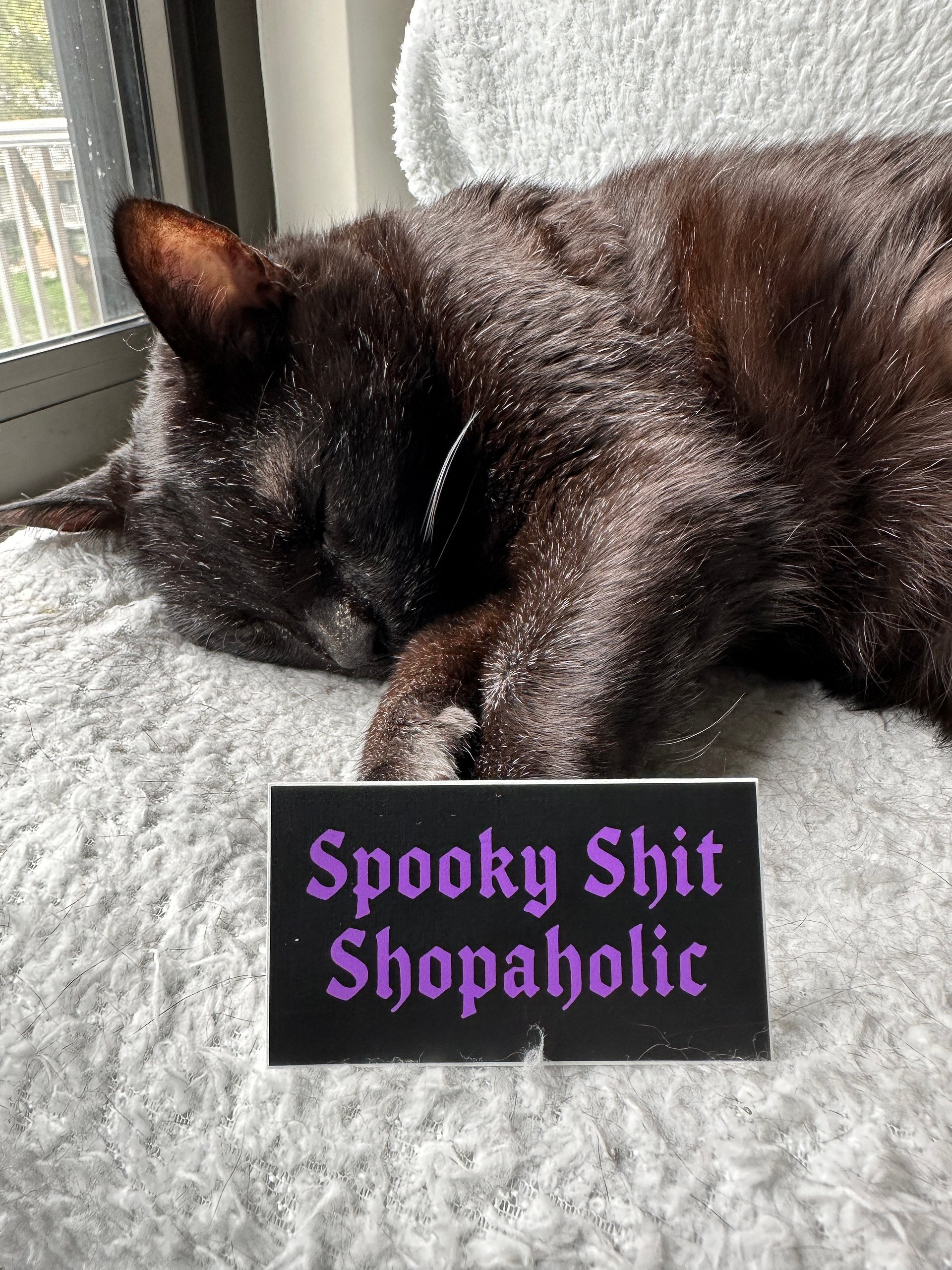 Spooky Shit Shopaholic sticker product image (2)