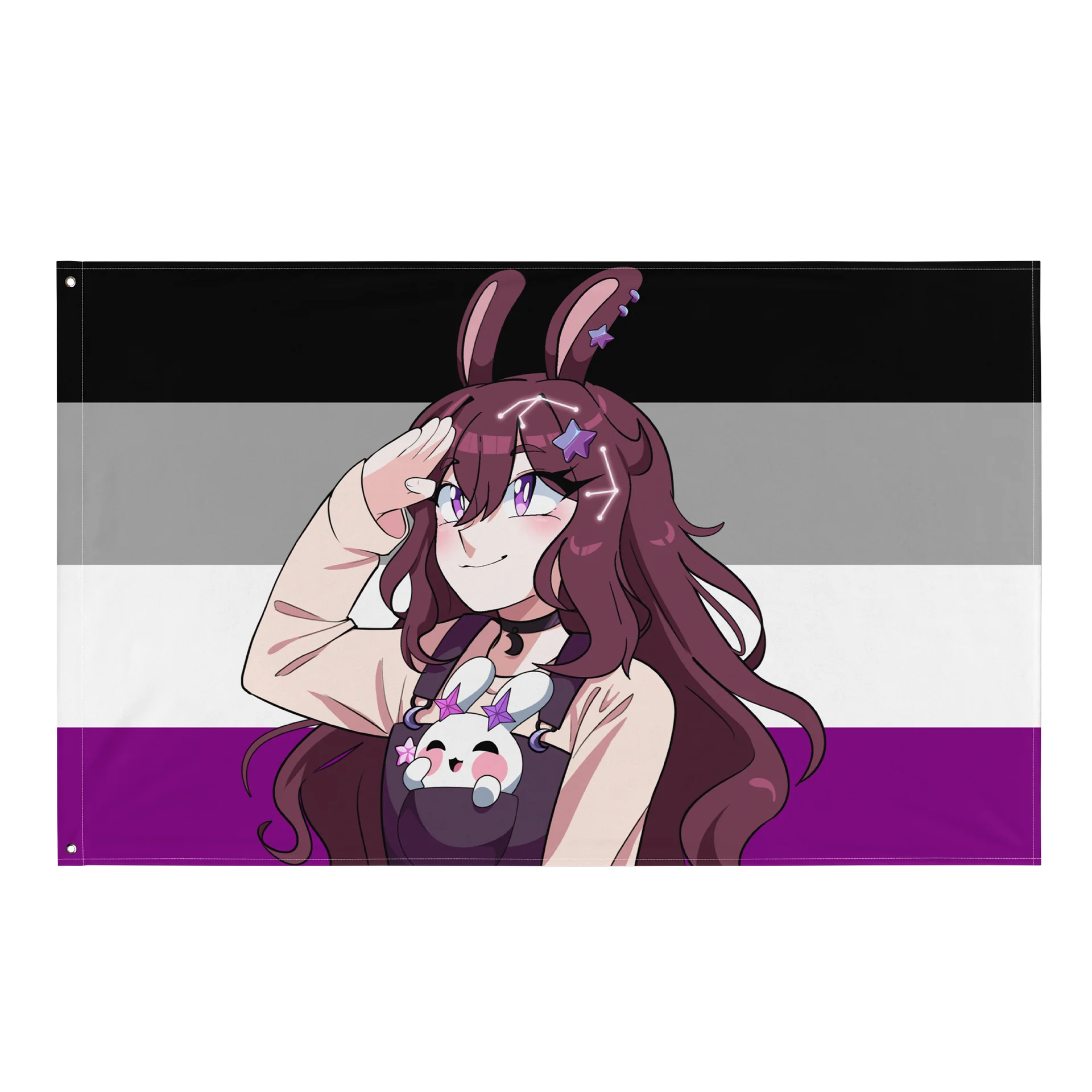 Asexual Pride Flag - featuring Yuwuna! product image (1)