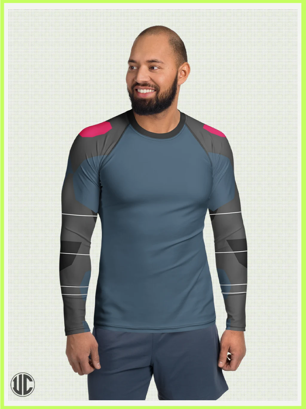 Remy’s Dead Channel – Men’s Rash Guard product image (1)