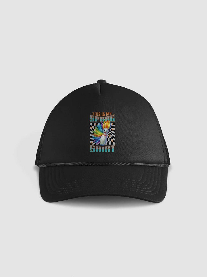 This Is My Spare Shirt Bowling Flaming Trucker Hat product image (1)