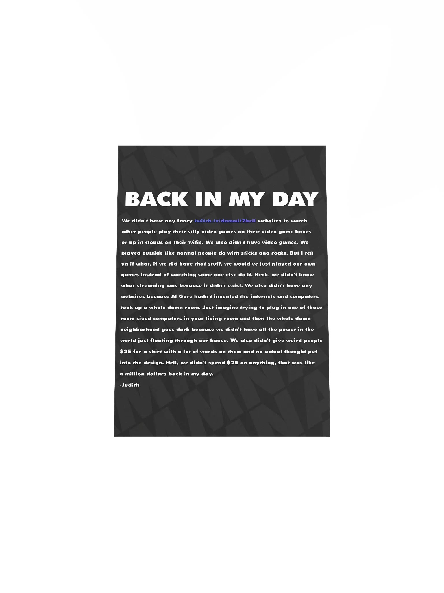 Back In My Day Poster 5" x 7" product image (4)