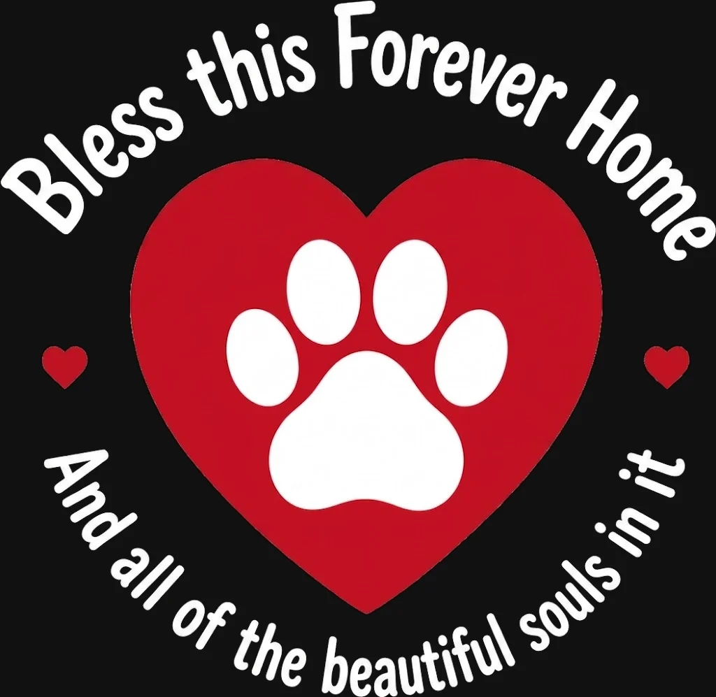 Bless This Forever Home Paw Heart Tumbler (black) product image (2)