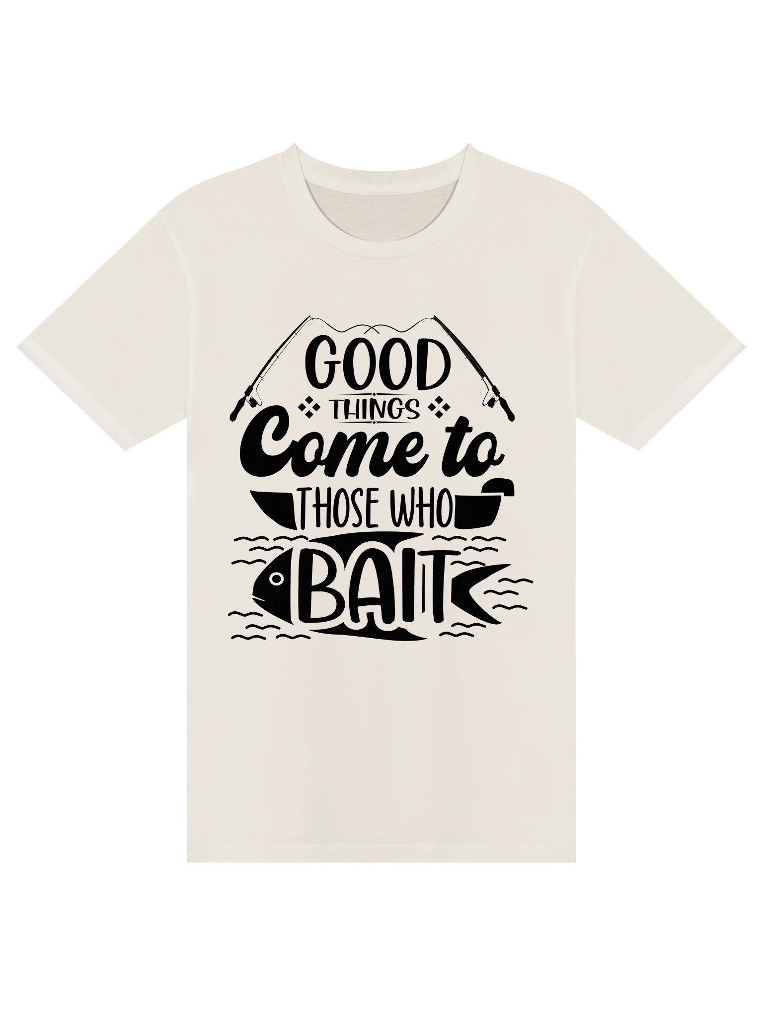 Good Things Come to Those Who Bait – Funny Fishing Quote Graphic, Vintage Angler Design product image (3)