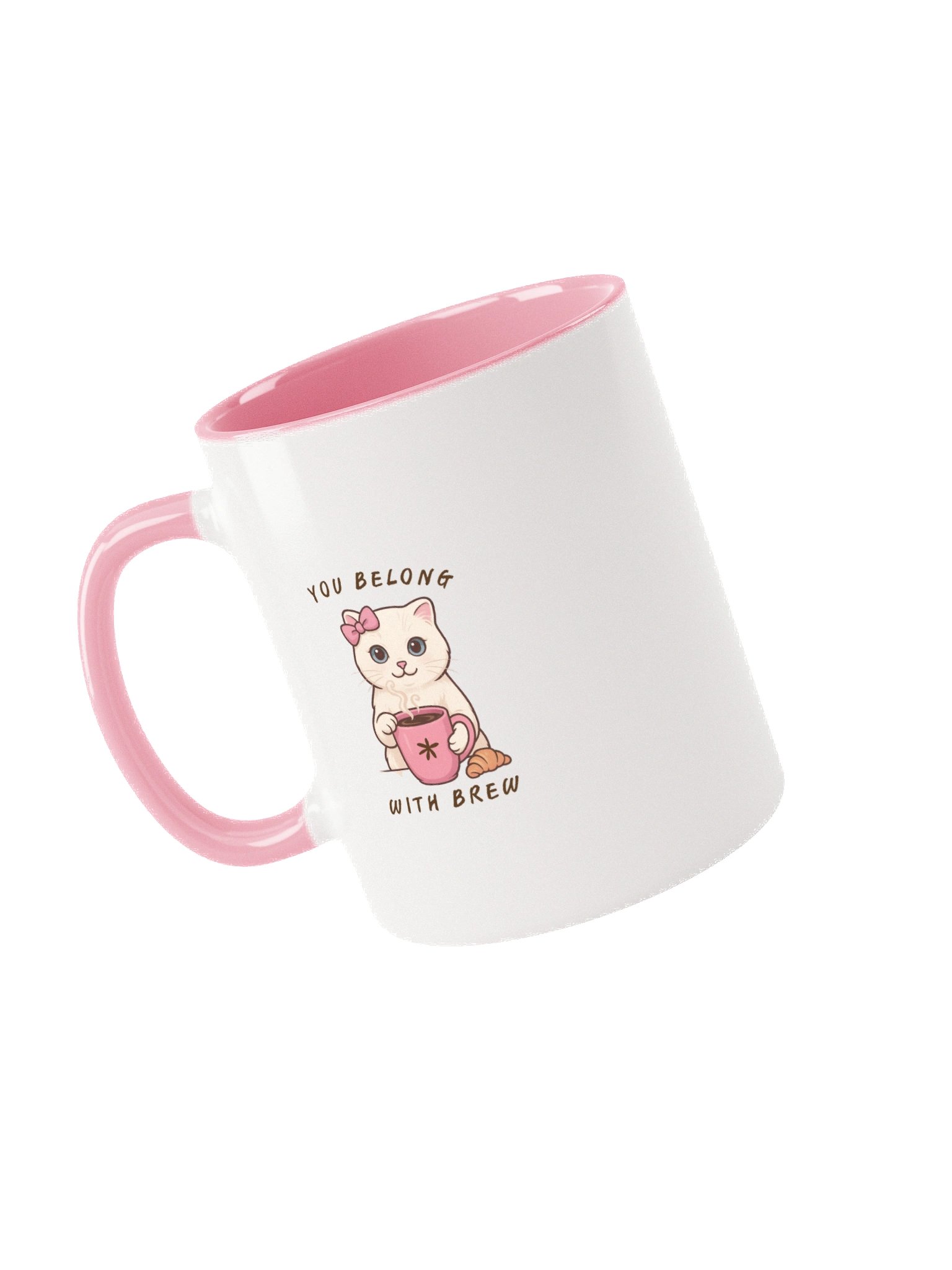Brew Pink Kitty Ceramic Mug - The Life of a Loaf Collection product image (3)
