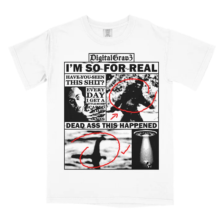 I'M SO FOR REAL T-SHIRT (WHITE) product image (1)