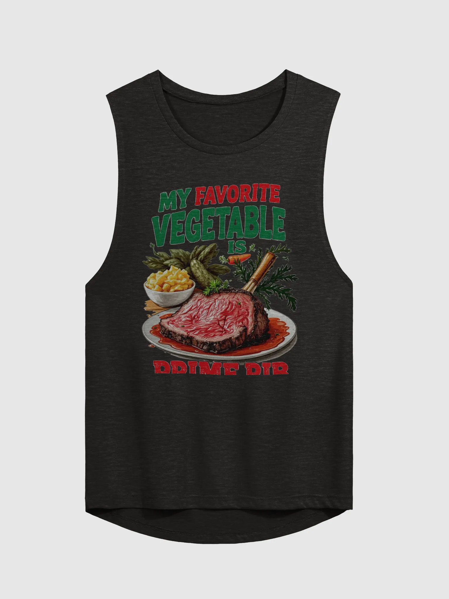 Prime Rib Humor Flowy Muscle Tank product image (3)