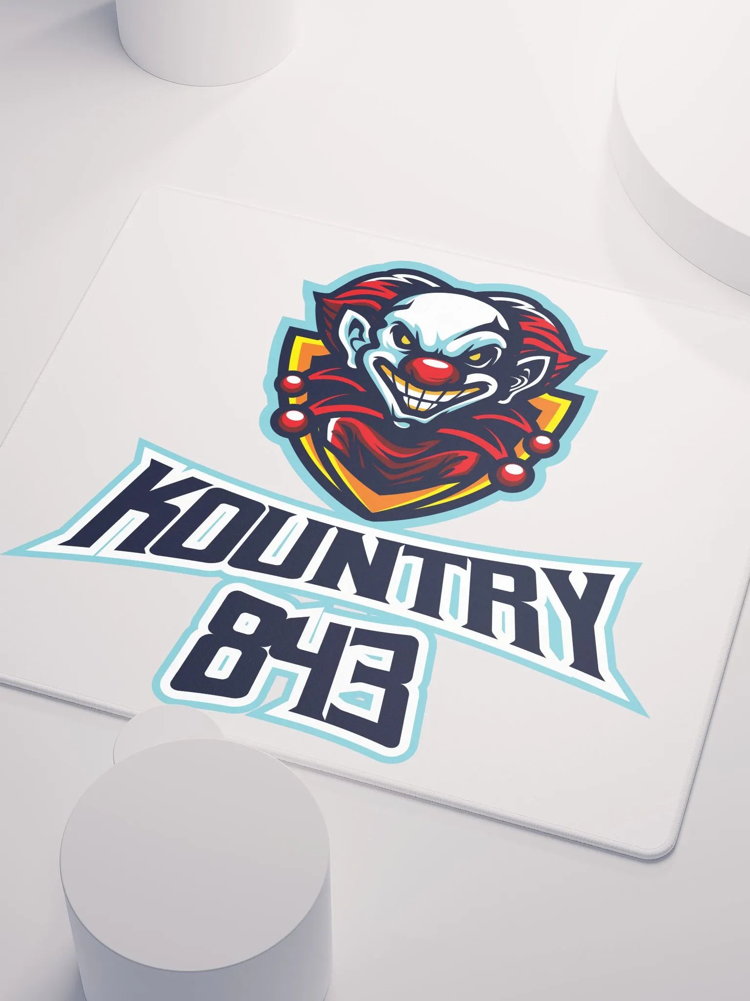 Sinister Clown Logo Gaming Mouse Pad product image (5)