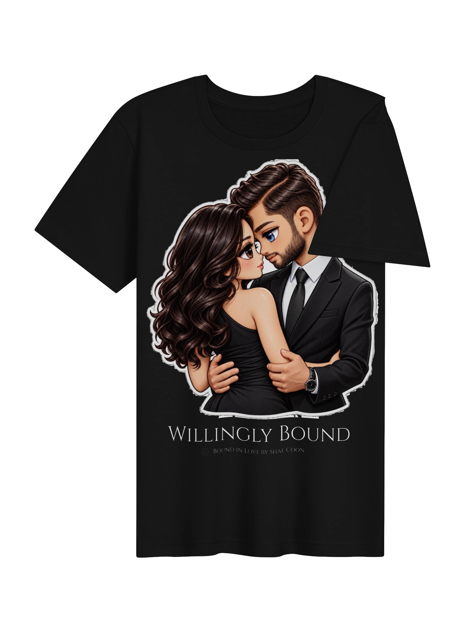 "Willingly Bound" - Chibi Couple Graphic Tee product image (4)