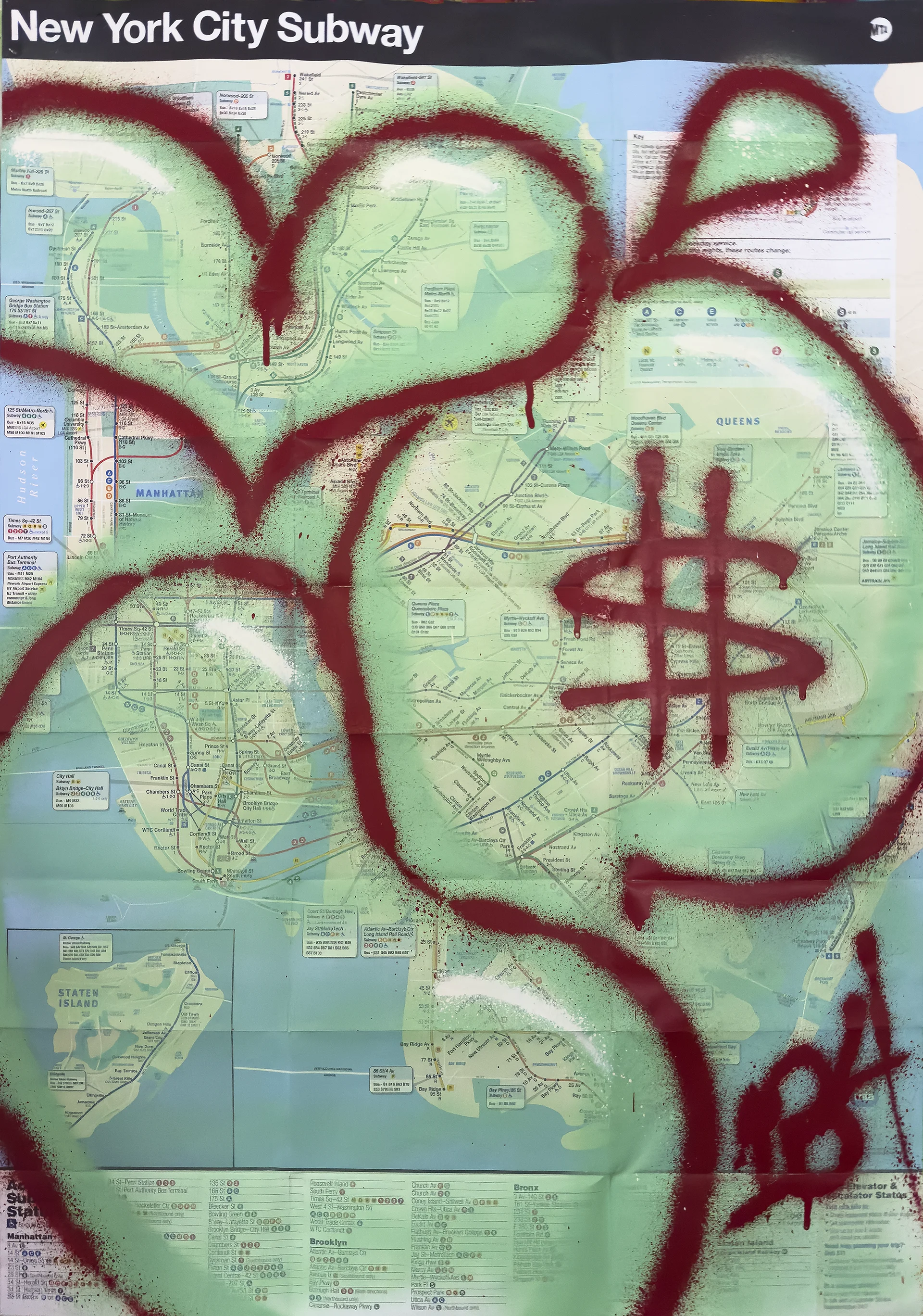 INDIE184 Original NYC Subway Map Artwork — 2022 product image (2)
