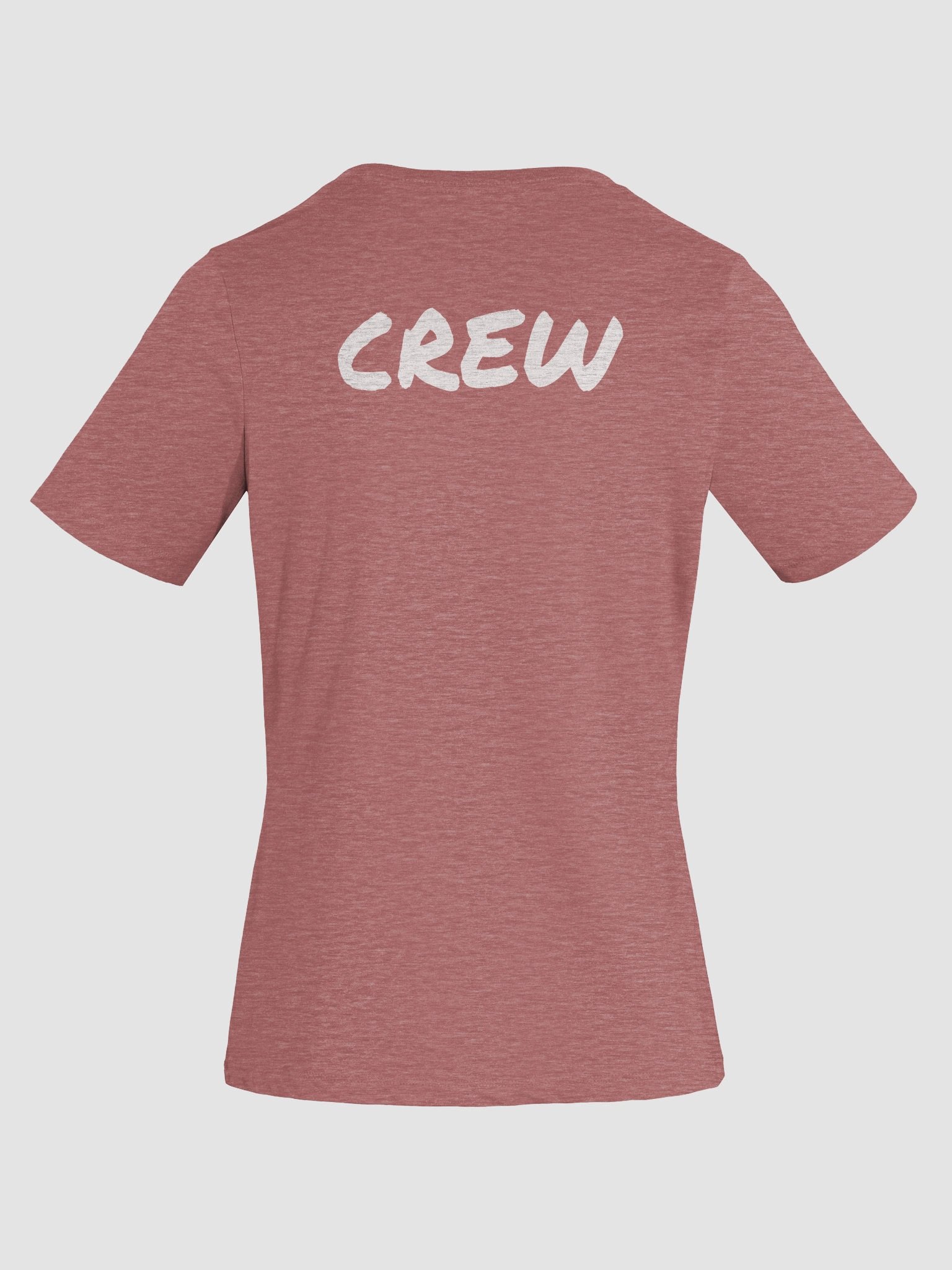 CREW - CU! T-Shirt (Women's Sizing V Neck) - White Printed Logo with CREW on the back product image (8)