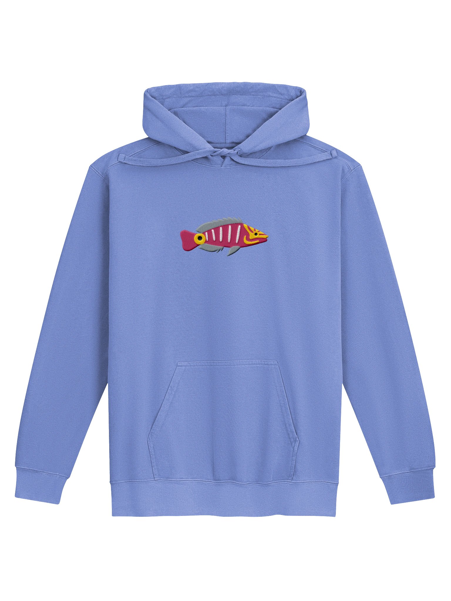 Mystery Wrasse Embroidered Hoodie | Saltwater Reef Aquarium Fish & Ocean Lover Apparel product image (4)