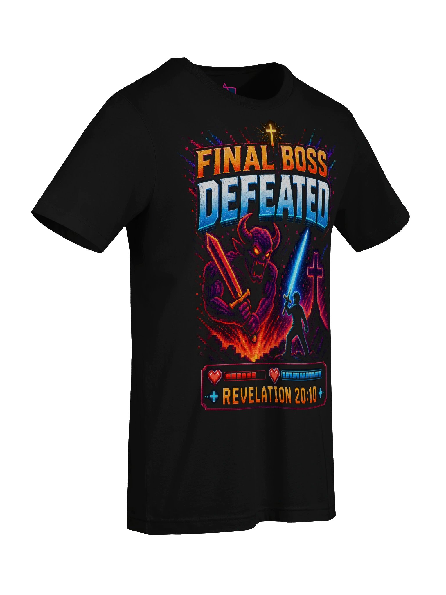Final Boss - Unisex - Christian Retro Gamer T-Shirt product image (7)