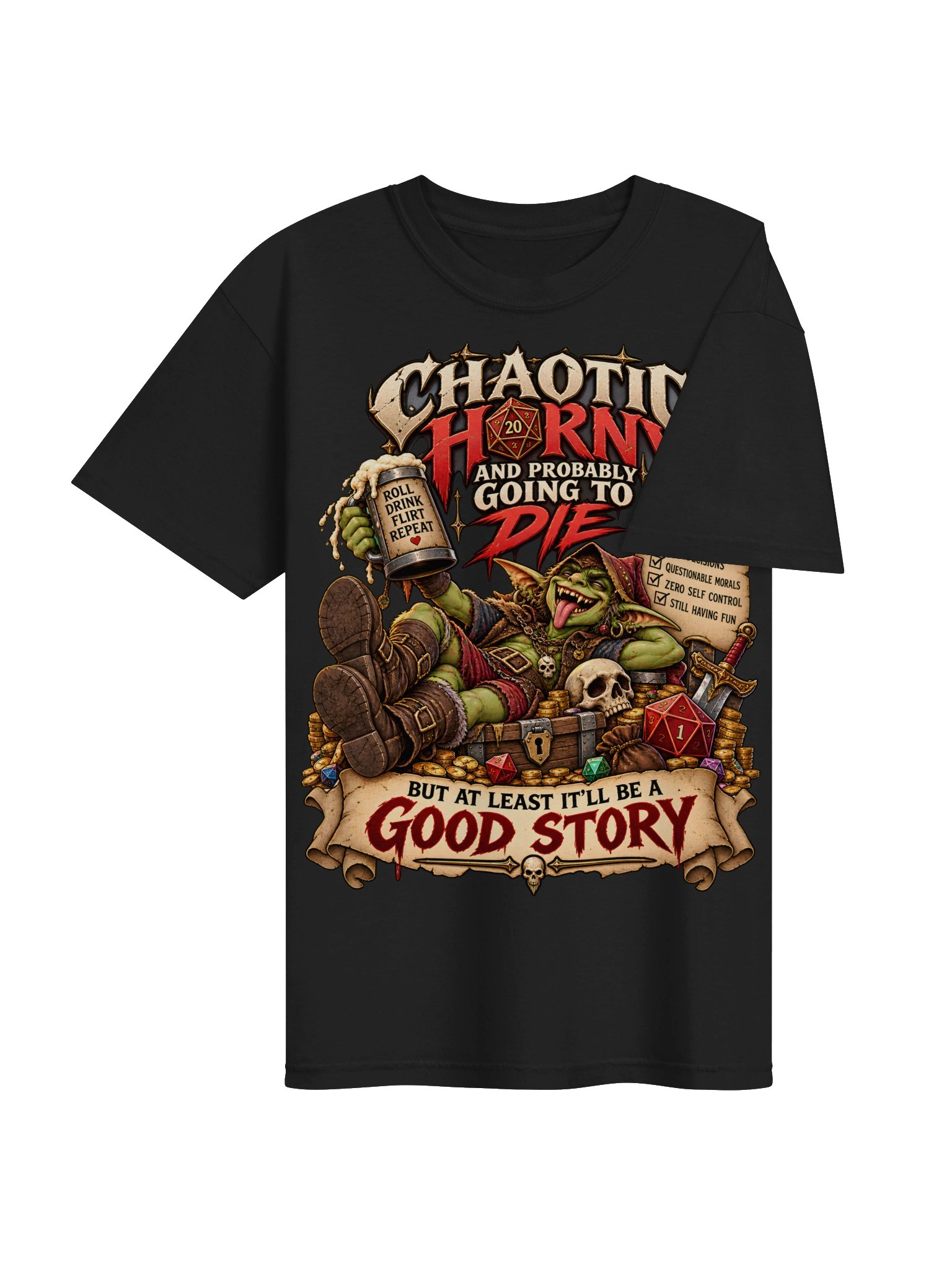 Chaotic Horny Goblin D&D Tee product image (5)
